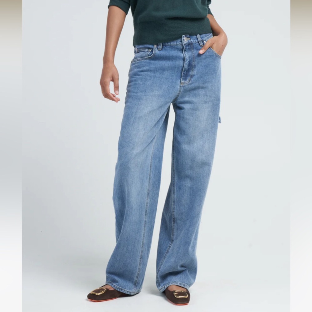Tibi Classic Wash Denim Sam Jean